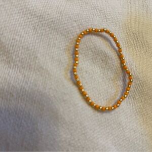 Enewton Orange / gold Beaded Bracelet